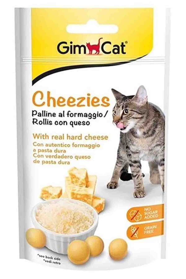 Gimcat Cheezies Peynirli Kedi Ödül Tableti 50gr