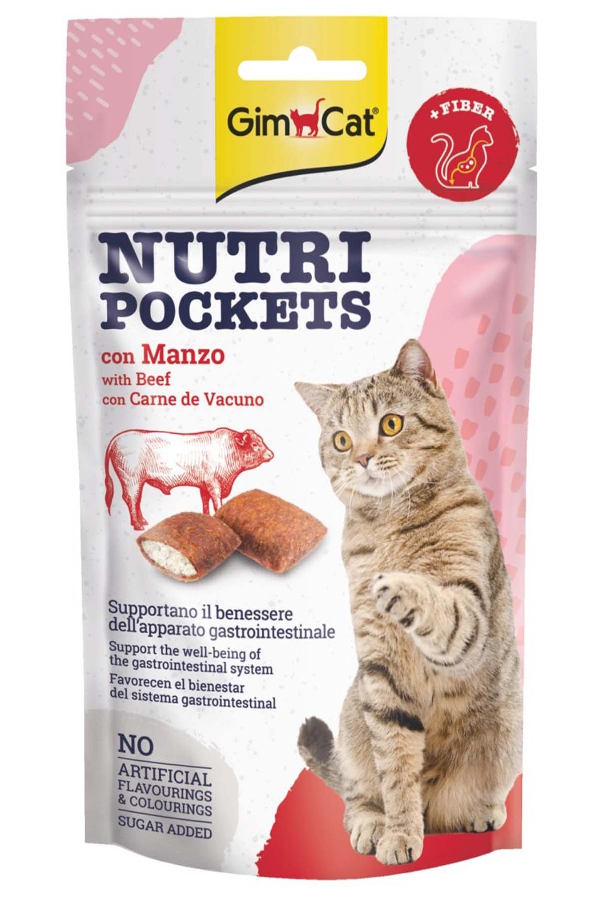 Gimcat Nutripockets Biftekli Malt Kedi Ödül Tableti 60gr