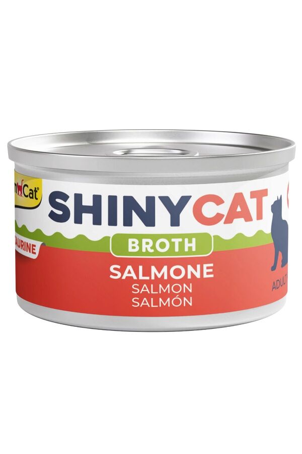 Gimcat Shinycat Broth Somon Balıklı Kedi Konservesi 70gr