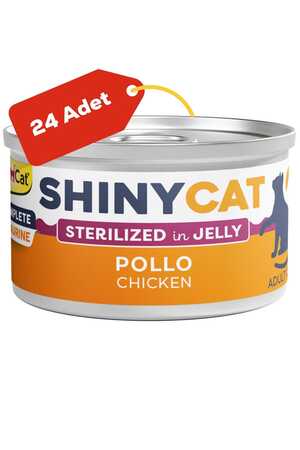 Gimcat Shinycat Jelly Tavuklu Kısırlaştırılmış Kedi Konservesi 70gr 24lü - Thumbnail