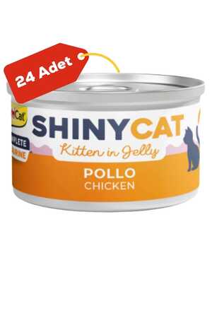 GimCat ShinyCat Tavuklu Yavru Kedi Konservesi 70gr 24lü - Thumbnail