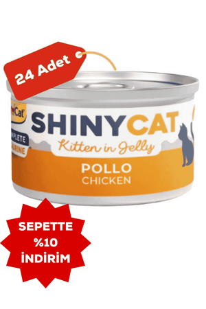 GIMCAT - GimCat ShinyCat Tavuklu Yavru Kedi Konservesi 70gr 24lü