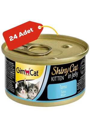 GimCat Shinycat Ton Balıklı Yavru Kedi Konservesi 70gr 24lü - Thumbnail