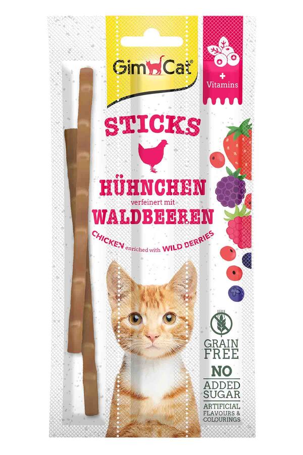 Gimcat Sp Duo Stick Tavuklu ve Yaban Mersini Kedi Ödülü 15gr