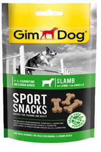 GIMDOG - GimDog Sport Snacks Kuzu Etli L-Carnitinli Tablet Köpek Ödül Maması 60gr
