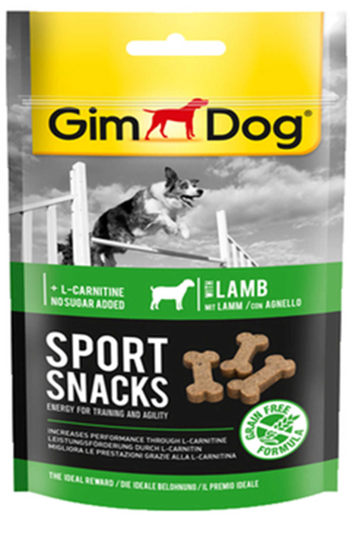 GimDog Sport Snacks Kuzu Etli L-Carnitinli Tablet Köpek Ödül Maması 60gr