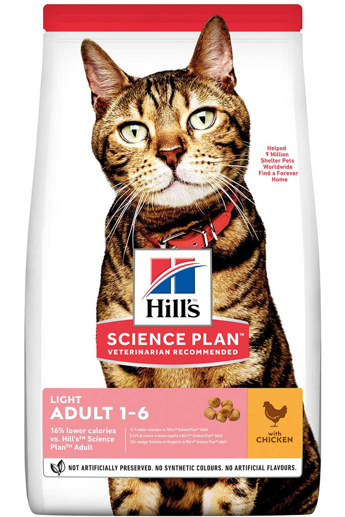 Hills Light Obeziteye Eğilimli Kediler için Tavuklu Diyet Yetişkin Kedi Maması 1,5kg