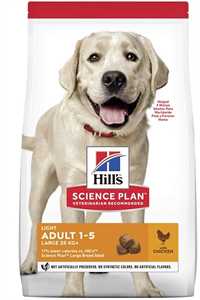 HILLS - Hills Light Büyük ve İri Irk Yetişkin Köpekler için Tavuklu Diyet Köpek Maması 14kg