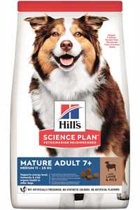 HILLS - Hills Kuzu Etli Orta Irk Yaşlı Köpek Maması 14kg