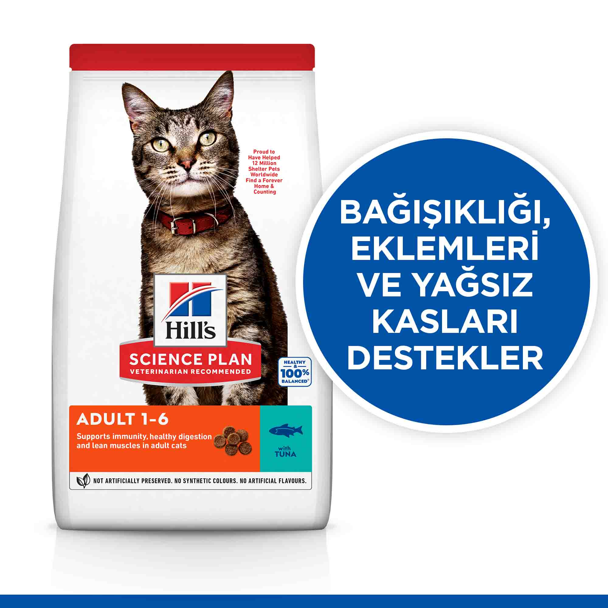 Hills Adult Ton Balıklı Yetişkin Kedi Maması 1,5kg