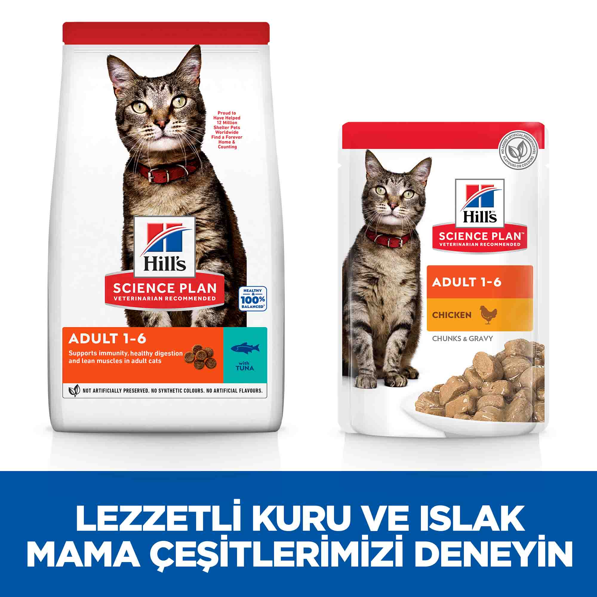 Hills Adult Ton Balıklı Yetişkin Kedi Maması 1,5kg