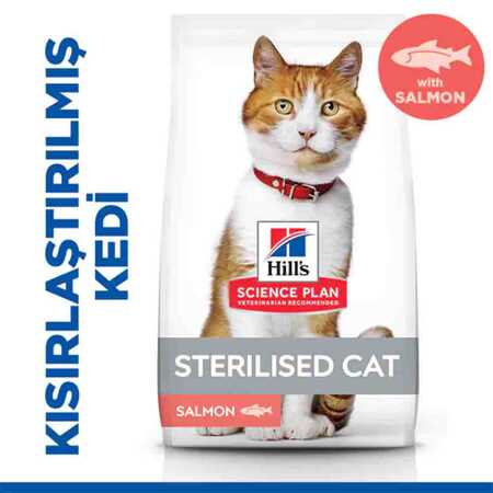 Hills Somonlu Kısırlaştırılmış Yetişkin Kedi Maması 1,5kg - Thumbnail