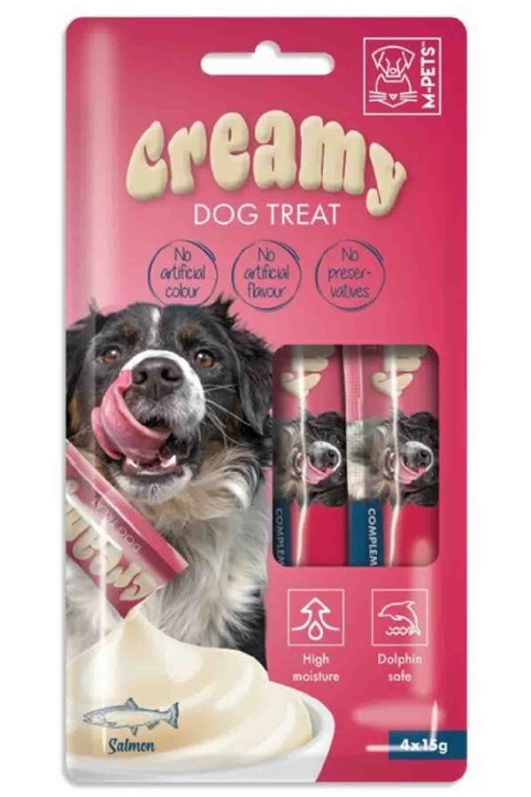 M-Pets Creamy Somonlu Köpek Ödülü 4x15gr