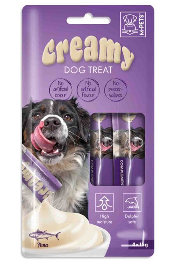 M-Pets Creamy Ton Balıklı Köpek Ödülü 4x15gr