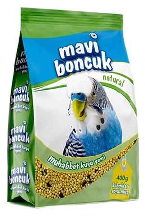 MAVİ BONCUK - Mavi Boncuk Natural Kabuksuz Muhabbet Kuşu Yemi 400gr