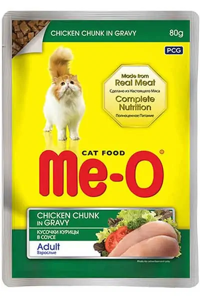 ME-O - Me-O Sos İçinde Tavuk Etli Yetişkin Kedi Konservesi 80gr
