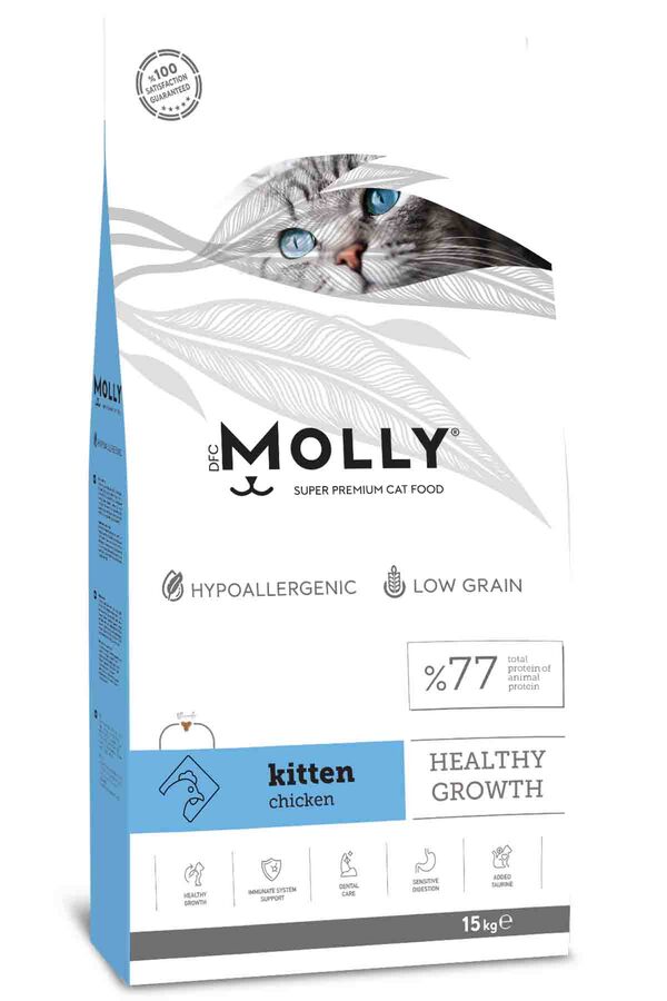 Molly Tavuklu Yavru Kedi Maması 15kg