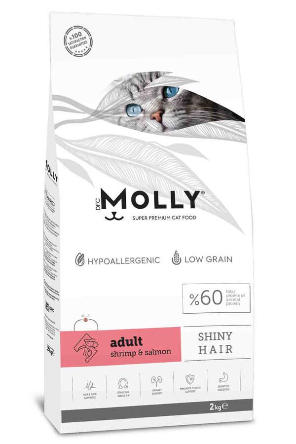 Molly Karidesli & Somonlu Yetişkin Kedi Maması 2kg