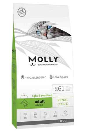 MOLLY - Molly Somonlu Light Kısırlaştırılmış Kedi Maması 15+1kg