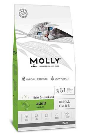 MOLLY - Molly Somonlu Light&Kısırlaştırılmış Kedi Maması 2kg