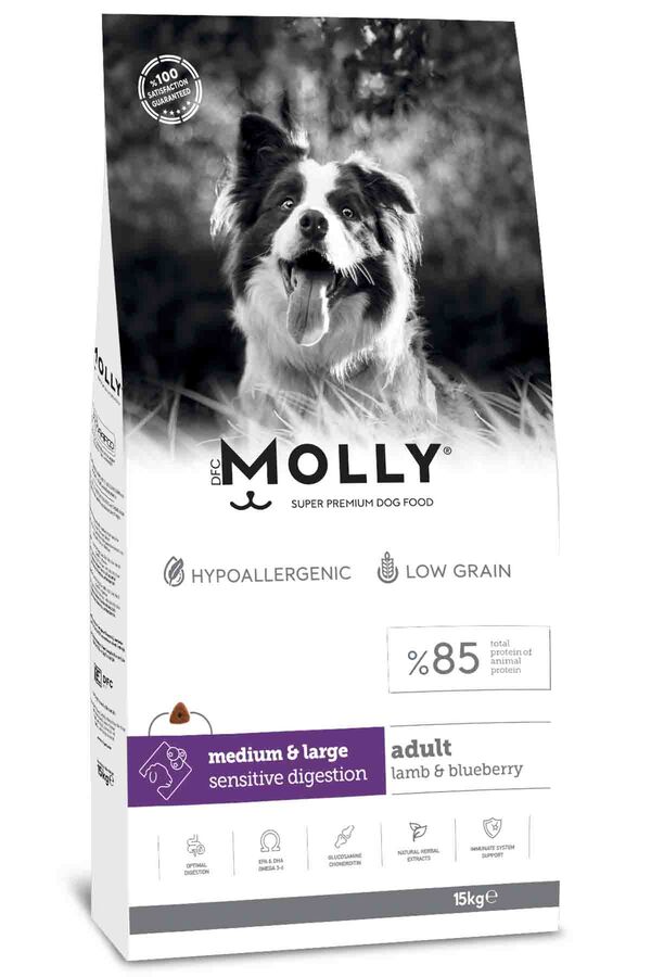 Molly Kuzulu Yabanmersinli Orta ve Büyük Irk Yetişkin Köpek Maması 15kg