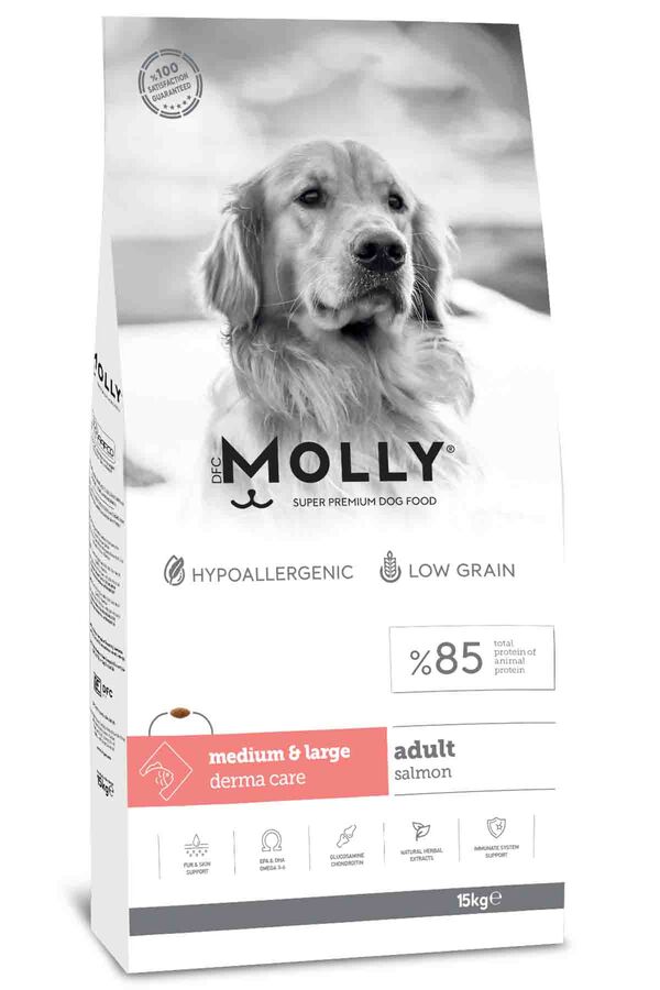 Molly Somonlu Orta ve Büyük Irk Yetişkin Köpek Maması 15kg