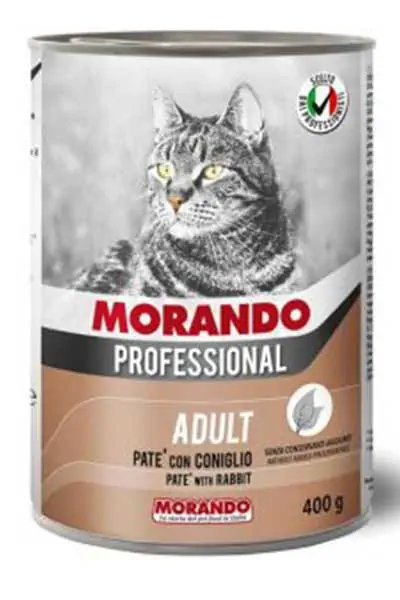 MORANDO - Morando Tavşan Etli Yetişkin Kedi Konservesi 400gr
