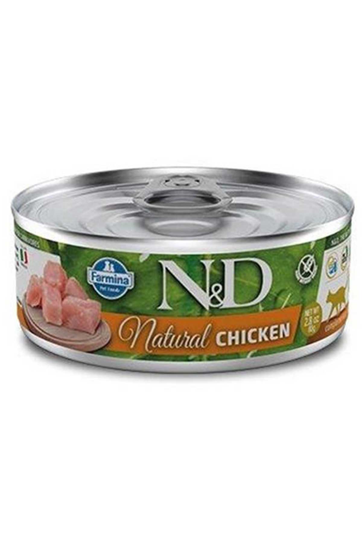 ND Natural Tavuklu Yetişkin Kedi Konservesi 80gr