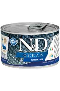 N&D - ND Ocean Tahılsız Somon ve Karidesli Yetişkin Köpek Konservesi 140gr