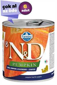N&D - ND Pumpkin Starter Kuzu Eti Balkabağı ve Yaban Mersinli Yavru Köpek Konservesi 6x285gr (6lı)