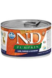N&D - ND Pumpkin Starter Tahılsız Kuzu Eti Balkabağı ve Yaban Mersinli Yavru Köpek Konservesi 140gr