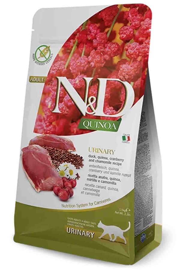 N&D Quinoa Urinary İdrar Yolu Destekleyici Ördekli Kedi Maması 1,5 Kg