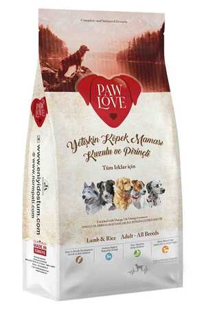 PAWLOVE - Pawlove Kuzulu ve Pirinçli Yetişkin Köpek Maması 150gr