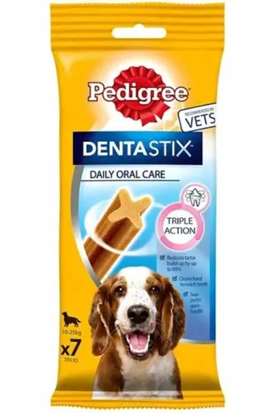 PEDIGRE - Pedigree Dentastix Orta Irk Köpek Ödül Maması (7li) 180gr