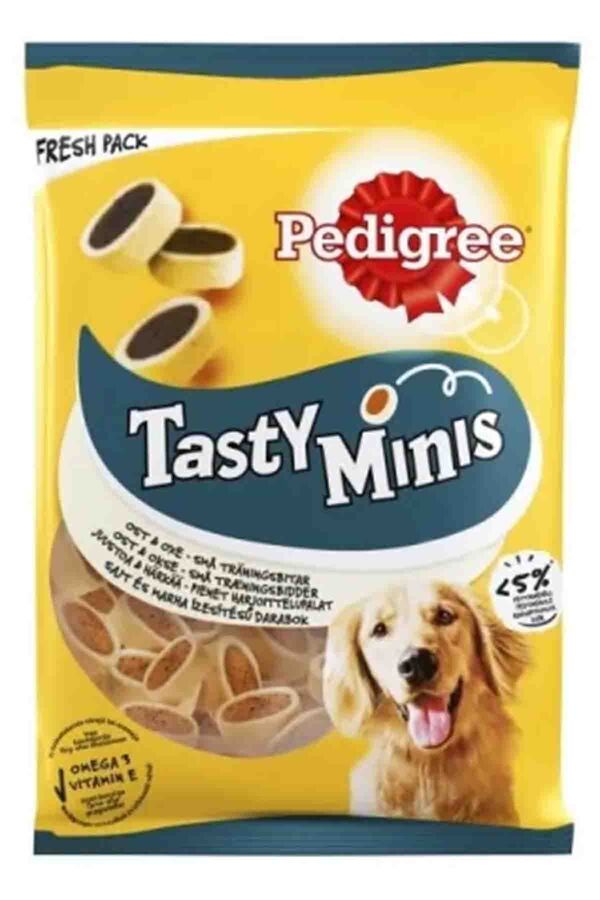 Pedigree Tasty Minis Etli ve Peynirli Köpek Ödül Maması 140gr