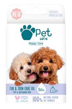 Pet Love Doğal Argan Yağlı 0-10kg Köpekler İçin Tüy Bakım Yağı 5x1ml - Thumbnail