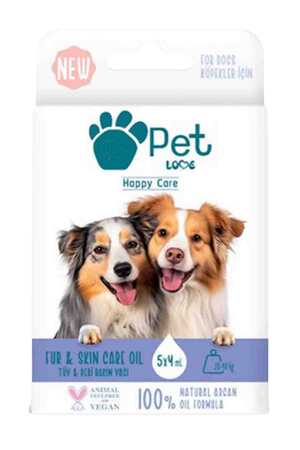 Pet Love Doğal Argan Yağlı 20-40kg Köpekler İçin Tüy Bakım Yağı 5x4ml - Thumbnail