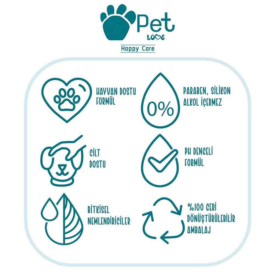 Pet Love Çilekli Köpük Şampuan 225ml