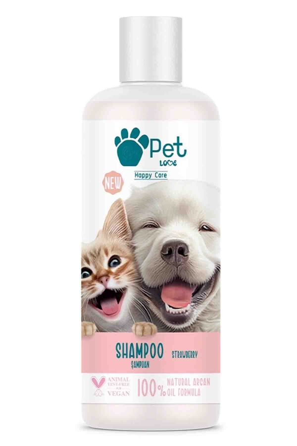 Pet Love Doğal Argan Yağlı Çilekli Şampuan 250ml