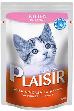 PLAISIR - Plaisir Kitten Tavuklu Pouch Yavru Kedi Konservesi 100gr