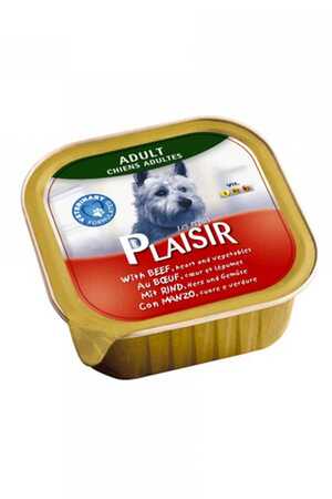 PLAISIR - Plaisir Pate Ezme Biftek ve Sebzeli Yetişkin Köpek Konservesi 150gr