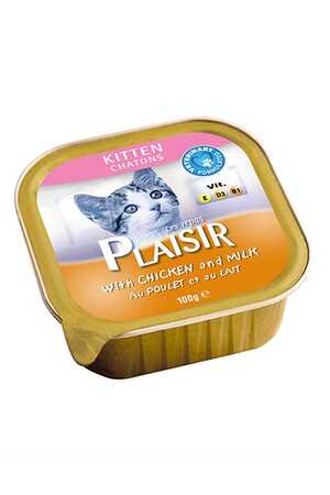 PLAISIR - Plaisir Pate Kitten Tavuklu Yavru Kedi Konservesi 100gr