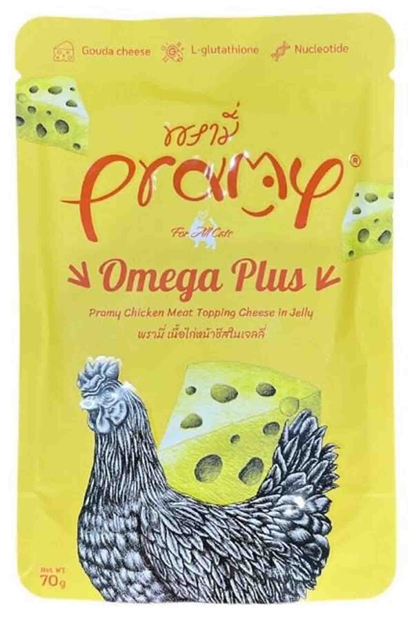 Pramy Jöle İçinde Tavuklu ve Peynirli Yetişkin Kedi Maması 70gr