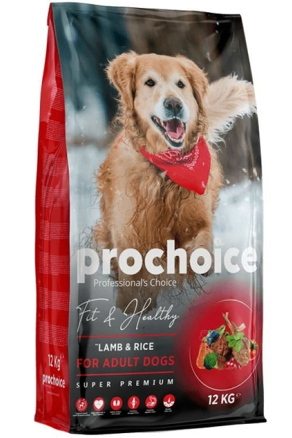 Pro Choice Kuzu Eti ve Pirinçli Yetişkin Köpek Maması 12kg