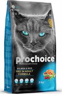 PRO CHOICE - Pro Choice Pro 34 Somon ve Pirinçli Yetişkin Kedi Maması 2kg