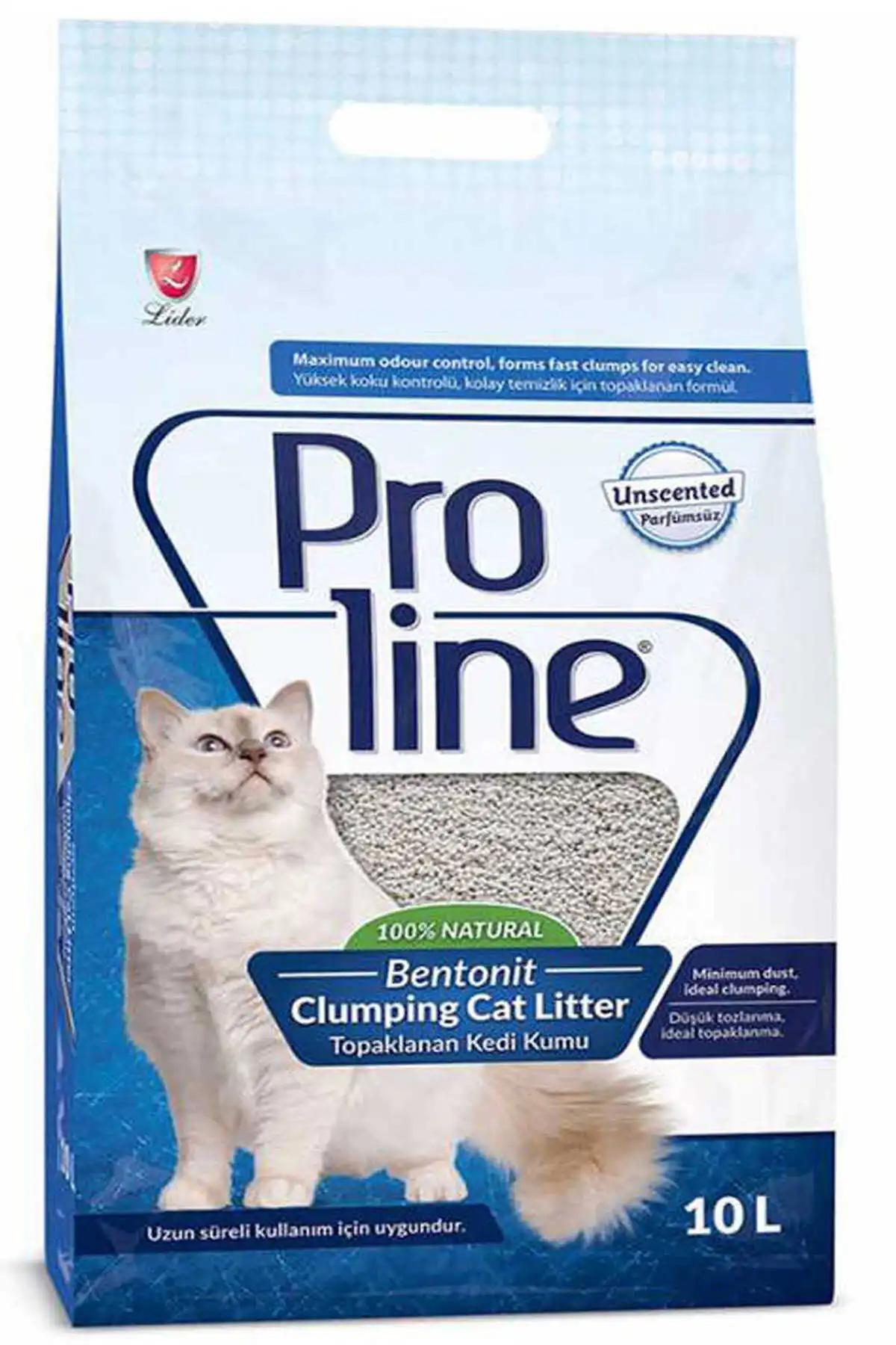 Proline Bentonit Kedi Kumu Parfümsüz 10lt