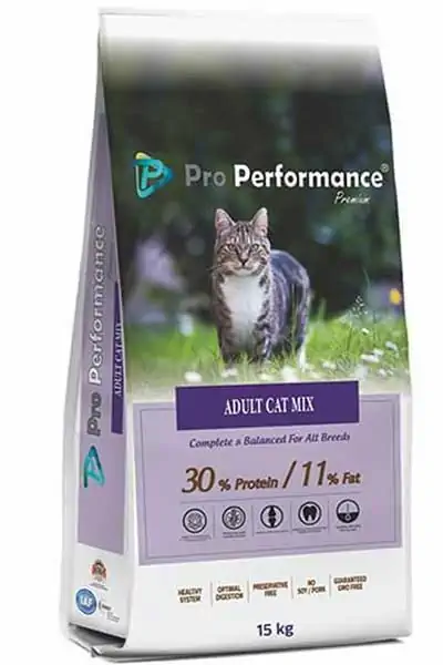 PRO PERFORMANCE - Pro Performance Premium Tavuk, Biftek ve Karidesli Yetişkin Kedi Maması 15kg