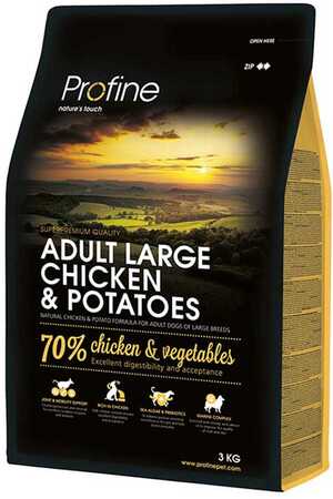 PROFINE - Profine Düşük Tahıllı Tavuk ve Patatesli Büyük Irk Yetişkin Köpek Maması 3kg