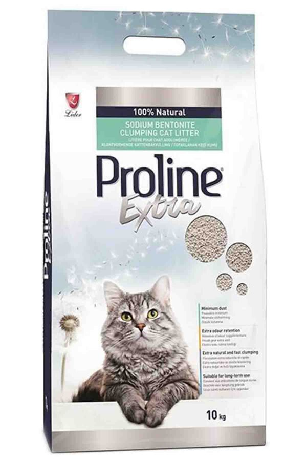 Proline Extra Topaklanan Bentonit Kedi Kumu 10kg