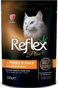 REFLEX - Refleks Plus Tavşan ve Ördek Etli Kedi Konservesi 100gr